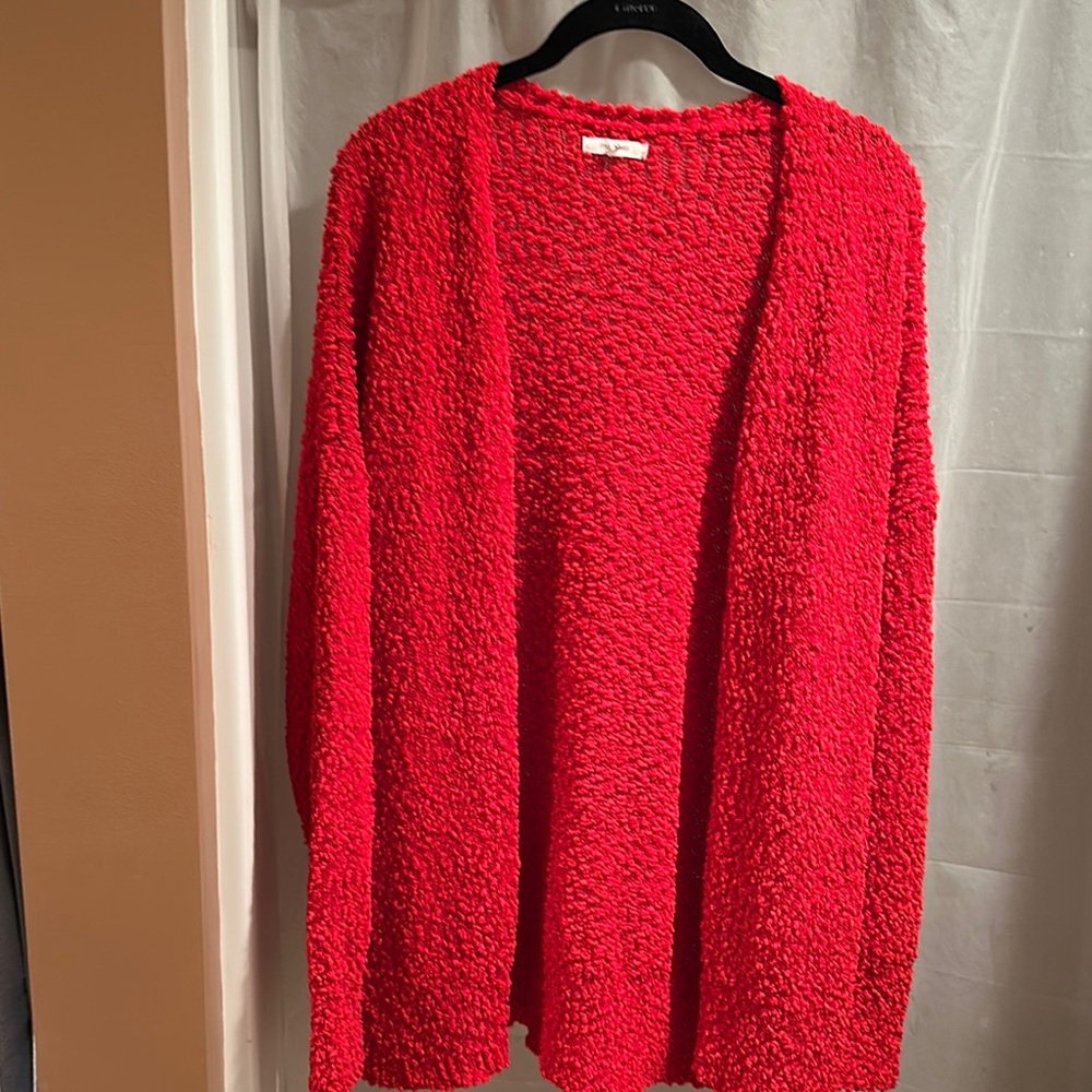 Maurices Cozy Red Textured Women's Sweater XL